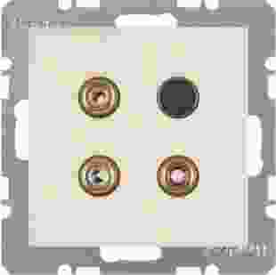 Купити Мультимедійна розетка: тюльпан/S-відео, біла S.1 2 664,60 грн