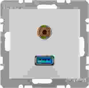 Купити Розетка USB/3.5мм аудіо, алюміній S.1 2 664,60 грн