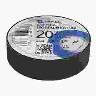 Купити Ізоляційна стрічка 0,13мм х 15мм х 20м, чорний, TAKEL 20,00 грн