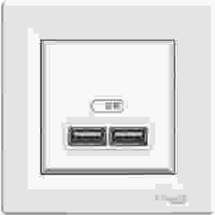 Купити USB розетка 2,1A біла Asfora 1 703,20 грн