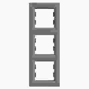 Купити Рамка 3-м, вертикальна, сталь, Asfora 208,50 грн