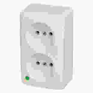 Купить Розетка 2-ая белая без з/к BERG, IP20 (Арт. 3744-00) 70,60 грн