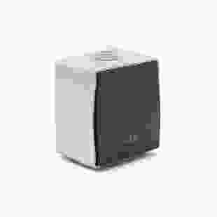 Купити Вимикач накладний вологозахищений одноклавішний хрестовий T-proof cірий, TAKEL 74,90 грн