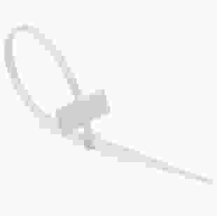 Купити Стяжка кабельна (хомут) з площадкою для маркування біла 3х100 (2,5х100мм) (100 шт), TAKEL 33,30 грн