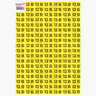 Купити Самоклеюча наліпка "12В" e.sticker.voltage.12.1 (40х20мм) 102 шт/аркуш 103,40 грн