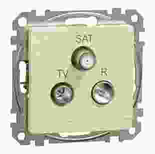 Купити TV/SAT/R socket, Sedna Design & Elements, male IEC, female IEC, terminal, 4dB, PRO, береза Sedna Elements 1 198,10 грн