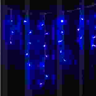 Купити Гірлянда вулична STARLIGHT бахрома синій Flash 75LED IP44 чорний 2x0,7м 226,10 грн