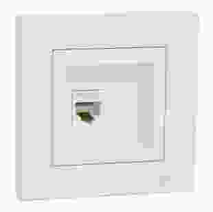 Купити Розетка комп'ютерна RJ45 кат.5е UTP, біла, Asfora 292,20 грн