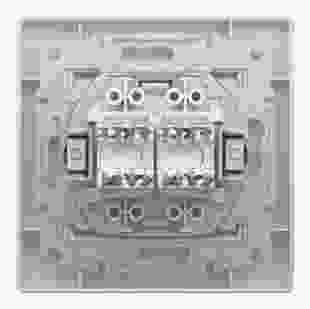 Купити Розетка комп'ютерна подвійна RJ45 кат.6е UTP, крем, Asfora 825,00 грн