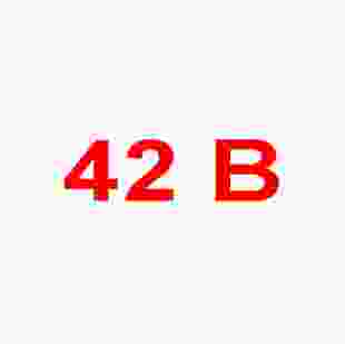 Купити Наліпка "42В" р.34х17 0,70 грн
