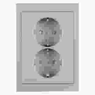 Купить Розетка с з/к 2-я, цельная, стальной лак, 16А/250В K.5 (47537004) 614,30 грн