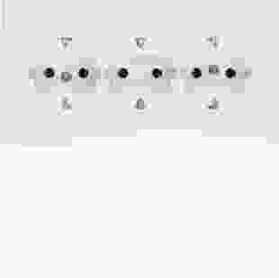 Купити Розетка з з/к потрійна, цільна, пол.білизна-matt, 16А/250В S.1 1 049,60 грн