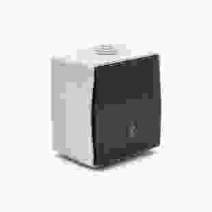 Купити Вимикач накладний вологозахищений одноклавішний прохідний T-proof cірий, TAKEL 50,30 грн