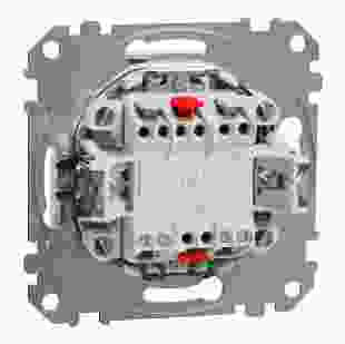 Купити Вимикач хрестовий 1-клавішний з підсвіткою Sedna Design, білий 651,20 грн