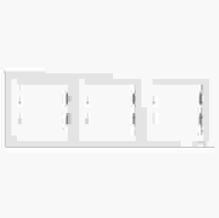 Купити Рамка 3-м, горизонтальна, біла, Asfora 90,00 грн