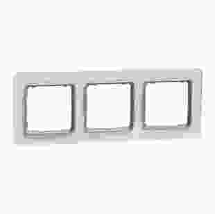 Купити Рамка 3-м штучне біле скло Sedna Elements 492,20 грн