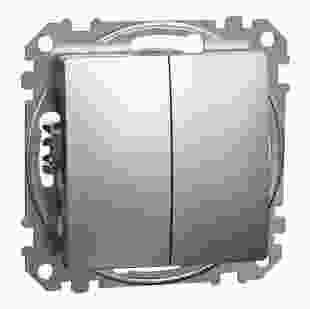 Купити Вимикач 2-клавішний, матовий алюміній Sedna Elements 554,60 грн