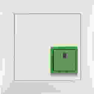 Купити Нажимна кнопка присутності/квітування з рамкою, біла S.1 8 549,50 грн