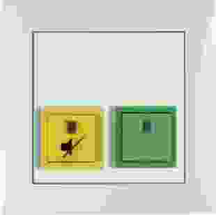 Купити Нажимна кнопка присутності/квітирування з рамкою, пол.білизна S.1 8 549,50 грн