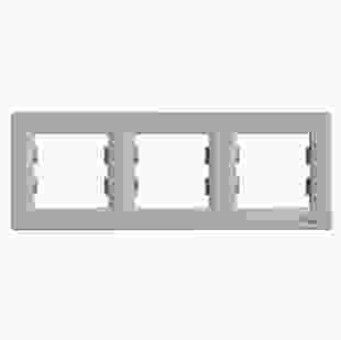 Купити Рамка 3-м, горизонтальна, алюміній, Asfora 215,30 грн