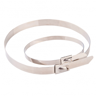 Купити Стяжка кабельна (хомут) металева 8х200 (7,9х200мм) (30шт), TAKEL 159,40 грн