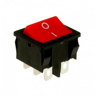 KCD1-6-202 R/B Переключатель, 1 клавиша, красный TNSy