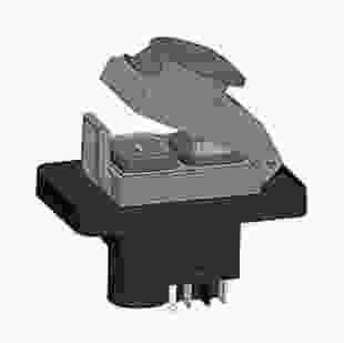 Пусковая электромагнитная кнопка ESSB-32YC 5pin на панели, желтая рамка, TAKEL