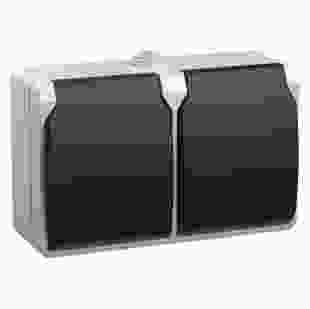 Купити РСб22-3-ФСр Розетка двомісна з з/к  для зовнішнього встановлення  IP54"ФОРС" 160,20 грн