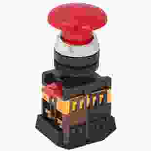 Купити Кнопка AELA-22 "Грибок" червонийd22мм неон/240В 1з+1р IEK 128,80 грн