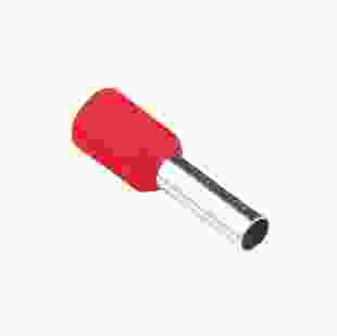 Купити Наконечник втулковий з ізоляцією HB 0,75/12, червоний (100 шт), TAKEL 26,30 грн