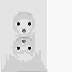 Купити Розетка без з/к подвійна, цільна, пол.білизна, 16А/250В S.1 29,30 грн