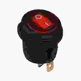 Купити KCD1-5-101WN R/B 220V Перемикач, 1 клавіша, круглий вологозахищений з підсвічуванням (червоний) TNSy 47,00 грн