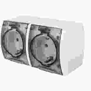 Купити Розетка подвійна e.aqua.1232.grt з з/к, для зовнішнього монтажу, IP54, кришка прозора 175,50 грн