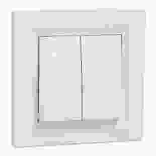 Купити Вимикач 2-клавішний прохідний, крем, Asfora 301,60 грн