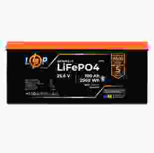 Купити Акумулятор LP LiFePO4 25,6V - 100 Ah (2560Wh) (BMS 100A/50А) пластик Smart BT 31 138,00 грн