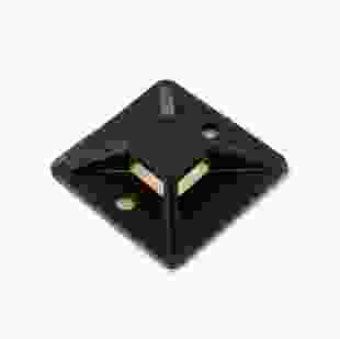 Купити Площадка для кріплення хомутів з клеєвою основою чорна 12,5х12,5мм (100шт), TAKEL 58,30 грн