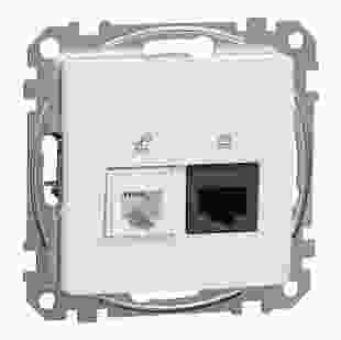 Купити Розетка телекомунікаційна RJ45+RJ11 6UTP, білий Sedna Design & Elements 741,70 грн