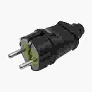 Купити Вилка пряма з з/к 201M 16A, чорний, TAKEL 21,70 грн