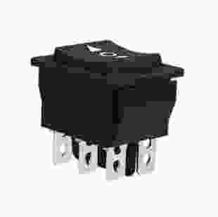 Купити KCD2-223 B/B Перемикач, 1 клавіша, перекидний чорний 2 повернення TNSy 37,60 грн