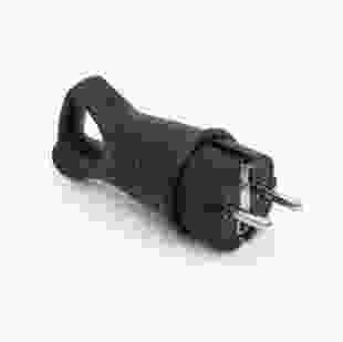 Купити Вилка каучукова пряма з вухом 411 2Р+РЕ IP44, TAKEL 35,00 грн
