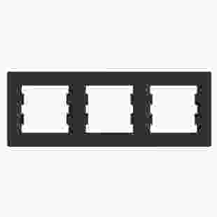 Купити Рамка 3-м, горизонтальна, антрацит, Asfora 176,30 грн