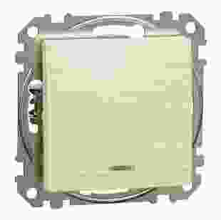 Купити Вимикач 1-клавішний з синьою LED підсвіткою 10 АХ, береза Sedna Elements 960,47 грн