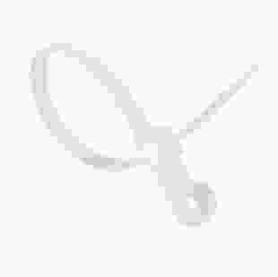 Купити Стяжка кабельна (хомут) з кільцем під монтаж 8х400 (7,6х400мм) біла (100 шт) , TAKEL 343,00 грн