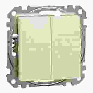 Купити Вимикач кнопковий 2-клавішний 10A, береза, Sedna Design & Elements 975,10 грн