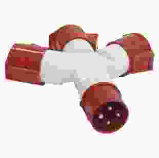 Купити Адаптер трипроменевий 1013-214 3P+E 16A 380B IP44 , TAKEL 599,40 грн