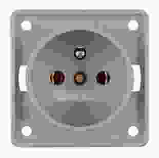 Купити Розетка з центральним з/к, сіра матова, 16А/250В, INTEGRO 152,10 грн