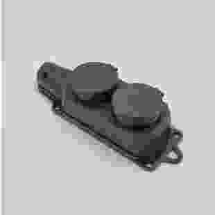 Купити Розетка каучукова двомісна з захисними кришками 402 2Р+РЕ IP44, TAKEL 91,60 грн