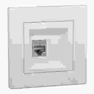 Купити Розетка комп'ютерна RJ45 кат.5е STP, крем, Asfora 547,79 грн