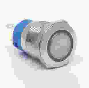 Кнопка металлическая КНМ-19-FJ-EZ 220V 1NO1NC с фиксацией, красный, TAKEL