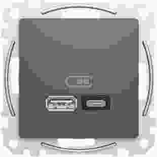 Купити Розетка USB A+C, 3 A, 45 Вт, антрацит Sedna Design 4 282,80 грн